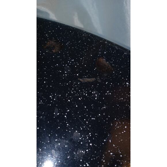 Oval Lisk enamel black speckled oven roasting pan 14" x 9.5" x 7" - Picture 10 of 10